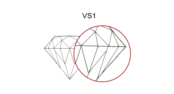 Diamond Clarity VS1 diagram